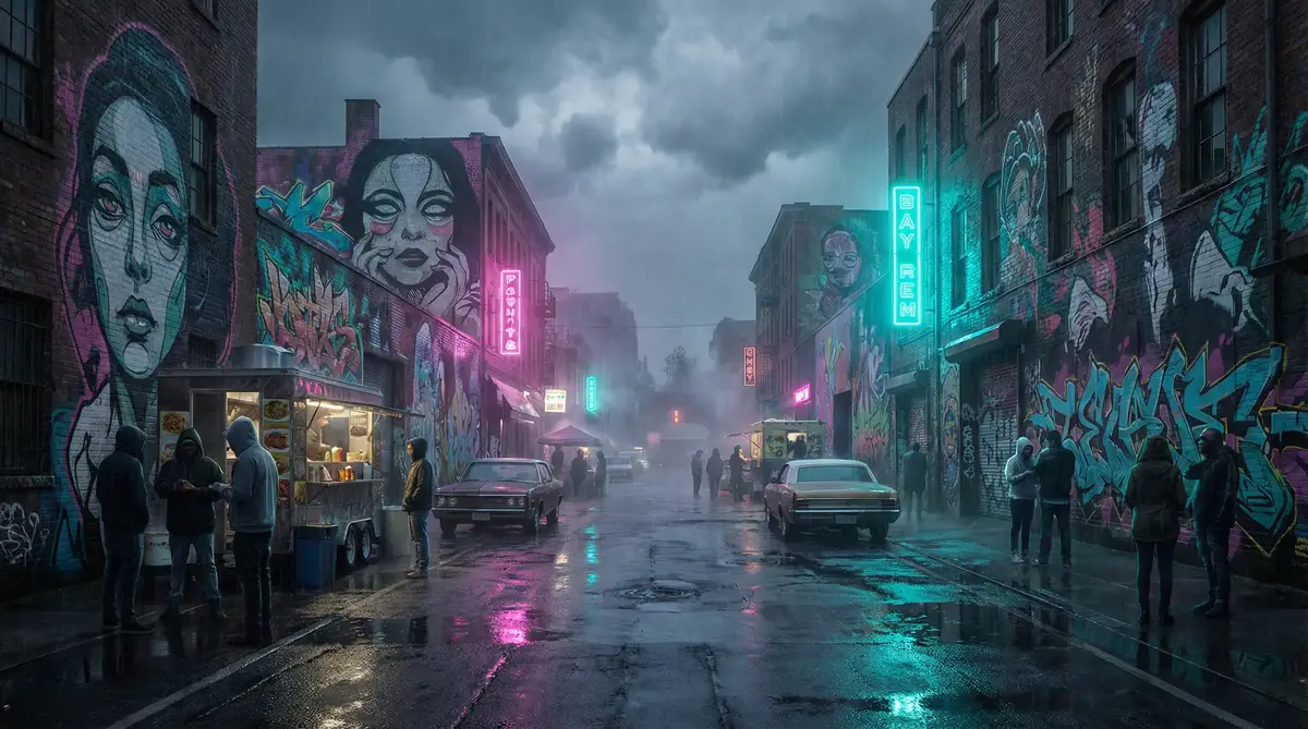 电视剧五十玫瑰 - 雨夜壁画街
